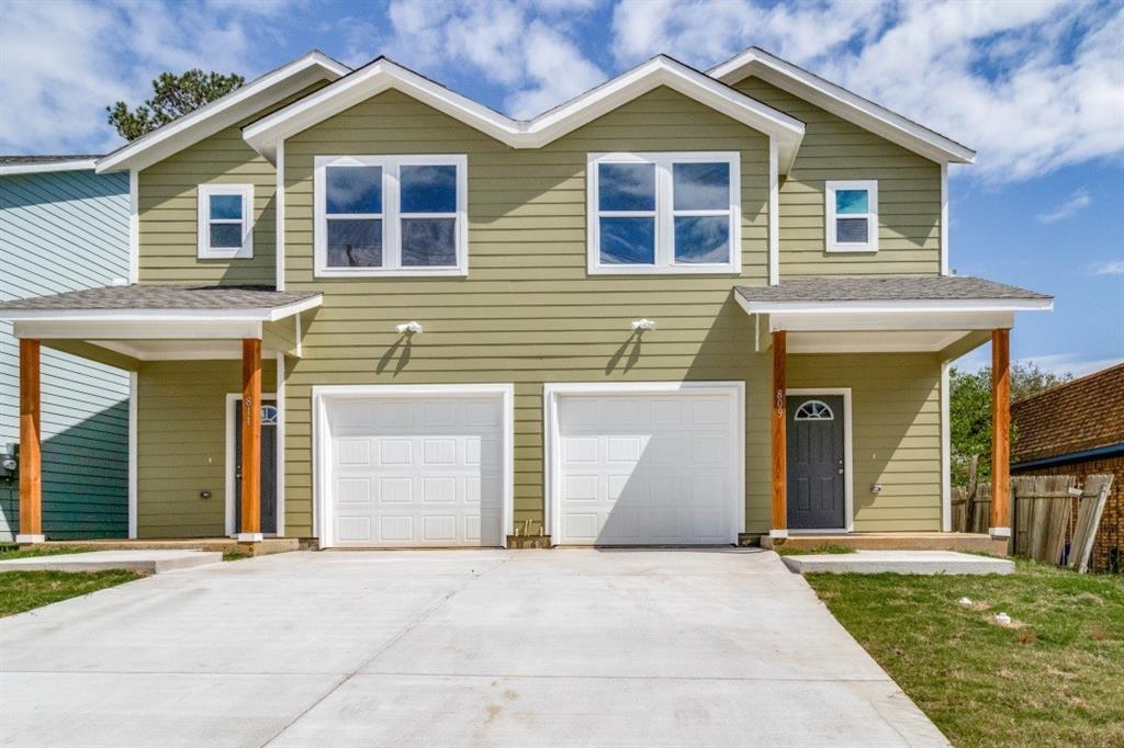 Built in 2023, this attractive duplex offers two identical townhome-style units, each featuring 3 bedrooms, 2.5 bathrooms, open-concept living, modern finishes, and large privacy-fenced backyards. All bedrooms, both full bathrooms and laundry are located upstairs on both units. Conveniently located near shopping, dining, and major thoroughfares, this low-maintenance property presents an excellent opportunity for investors or owner-occupants seeking rental income.