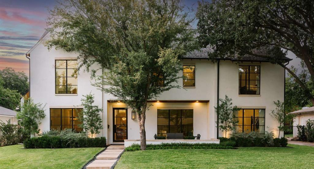 This beautiful 4 bedroom, 3.5 bathroom Midway Hollow home on a prized street was thoughtfully built in 2019 by builder and neighbor Draper Custom Homes. Custom details throughout: mortar smear over brick, chef's kitchen with luxury appliances, gorgeous stone and oversized pantry; study with and 2 oversized closets, numerous built-in cabinets; white oak floors, and large windows throughout; rear-entry, double garage with electric gate; large trees and generously landscaped front and back yard; large living room with 11-ft ceilings, beams, built-ins: cast stone fireplace and mantle; vaulted primary suite, designer lighting and wallpaper; dining room, butler pantry, breakfast nook, game room, and bonus room perfect as a craft room, workout room, storage or second office.
