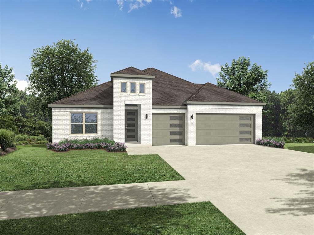 MLS# 21288076 - Built by Trophy Signature Homes - Jun 2026 completion! ~ Volume ceilings and generously sized living spaces make the single-story Gilmour II sing. The contemporary design offers plenty of gathering spaces, as well as a few private nooks for relaxing. Bask in sunlight streaming through a wall of windows in the family room. Spread out at the expansive kitchen island while you bake up some treats. It's an easy commute to the private study from the primary suite which is itself large enough to create a second home office. The accompanying bath offers a walk-in shower, dual sinks and a massive walk-in closet.