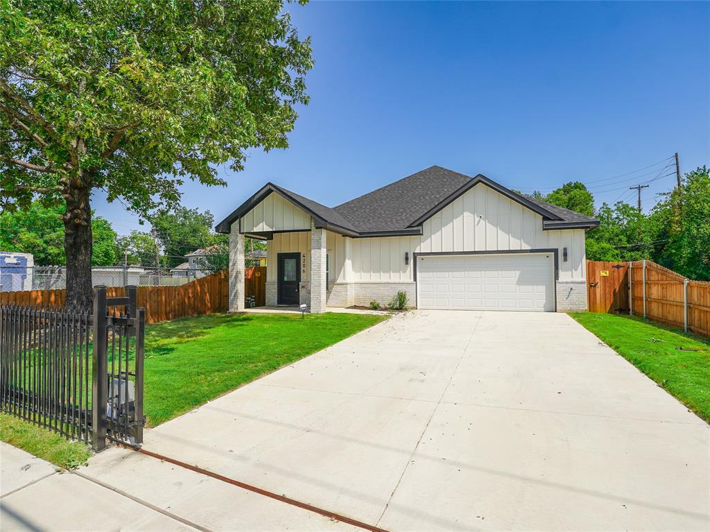 This beautifully crafted modern farmhouse blends rustic charm with modern comfort. Featuring 3 bedrooms, 2 bathrooms, and a spacious 2-car garage, it’s located in a desirable up-and-coming area just 10 minutes from downtown with easy highway access.

Inside, the open-concept layout showcases quartz countertops throughout, durable luxury vinyl plank flooring in main areas, and plush carpet in the bedrooms for added warmth and comfort.

The primary suite offers a peaceful retreat with a generous walk-in closet and a stylish, tile-finished bathroom that exudes spa-like luxury.

Step outside to a large yard, perfect for entertaining, gardening, or enjoying outdoor activities.

With high-end finishes, thoughtful design, and a location that’s both convenient and up-and-coming, this home is the perfect mix of style, space, and value.