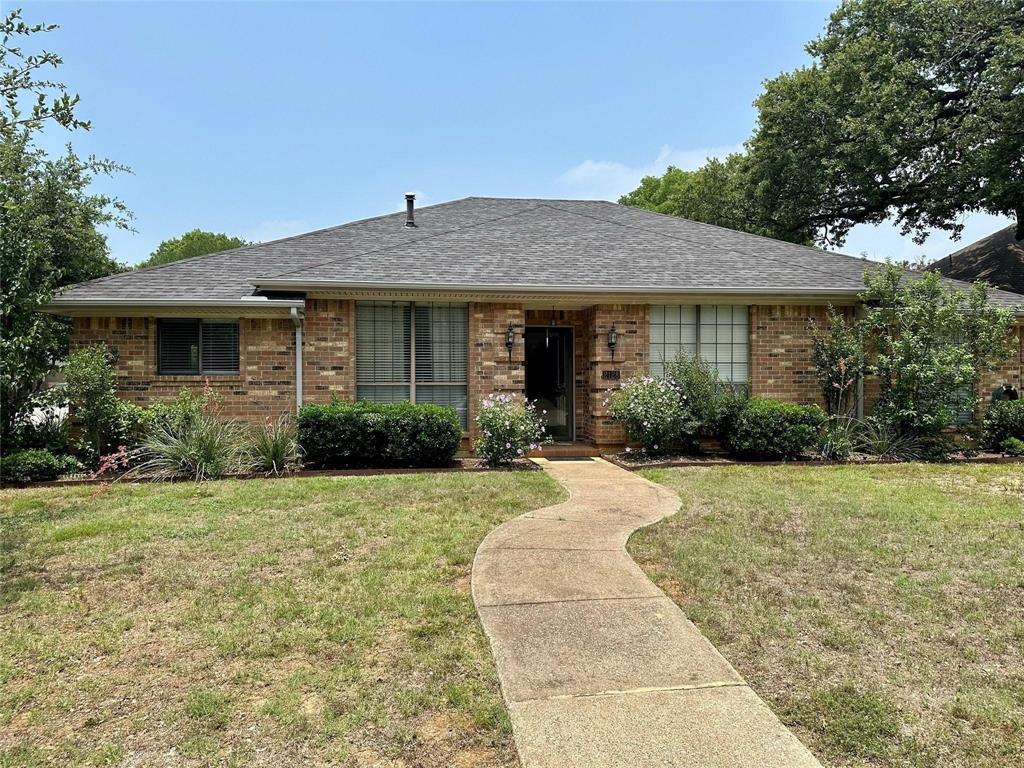 Stunning Carroll ISD single story 4 bedroom home on a large, flat corner lot. Located in the desirable Winding Creek community, this home features Beautiful wood floors throughout, Updated bathrooms, a Large family room with vaulted ceilings, Large backyard with a covered patio and so much more! Hurry and come make your Carroll ISD dreams come true!