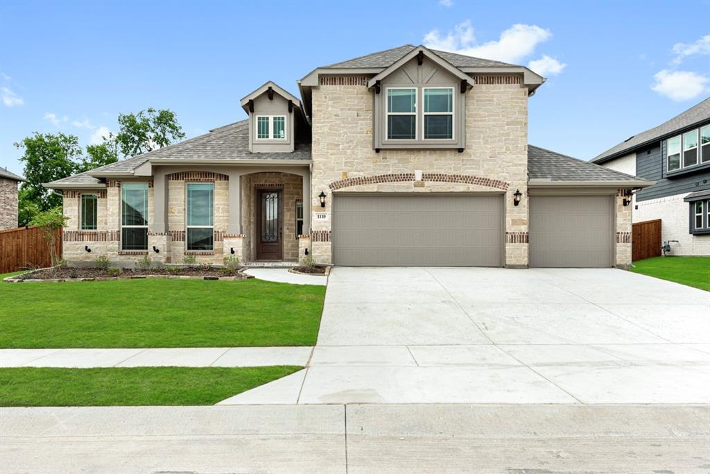 New build available from Bloomfield! The Carolina IV floor plan hosts an open concept layout, generously sized bdrms, 3-car garage, and classic design features - Rotunda foyer, art niches, archways, and built-in storage & window seats found throughout. Located on a beautiful, north-facing lot with mature trees in the large fenced backyard! Spacious Owner's Suite & 2 secondary bdrms on 1st floor. Study with a WIC, could be 5th bdrm. Beautiful Hardwood flooring adorns the downstairs common areas. Gourmet Kitchen designed for function with a large center island, gorgeous Quartz counters, built-in SS appliances (including gas cooktop), and upgraded cabinetry to add pot & pan drawers and a wood vent hood. Walk-in pantry & buffet at the Brkfst Nook for maximum storage! Tons of entertaining space w Game room, Media Room, Formal Dining, and Extended Covered Patio with a gas drop to instantly fire up your grill. Much more included - call Bloomfield at Timberbrook to learn more.