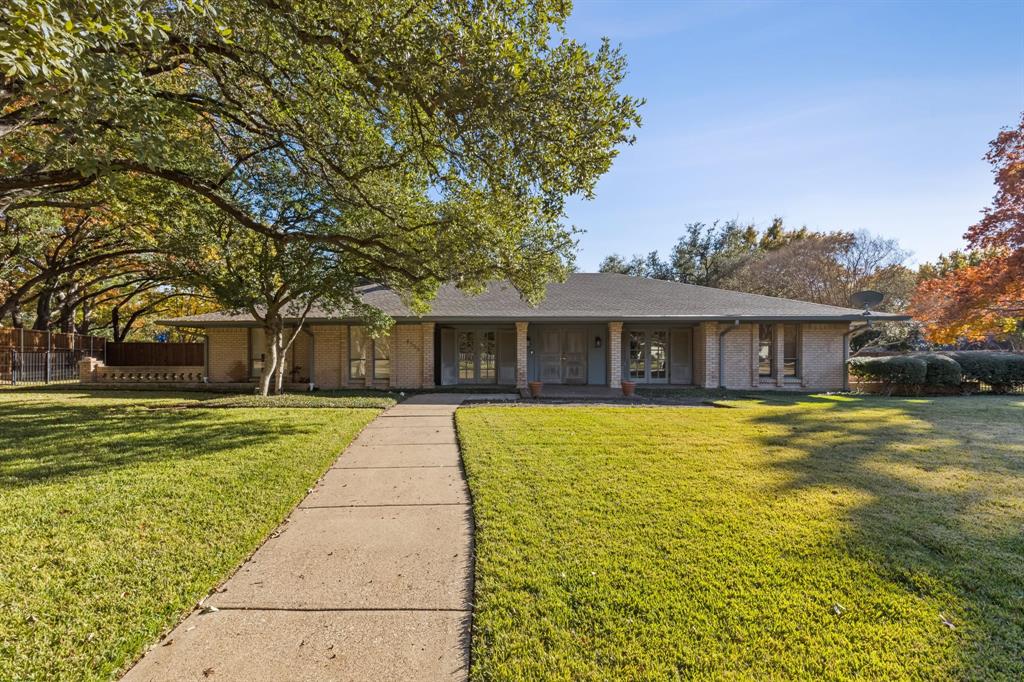 4306 San Gabriel Drive presents a fantastic opportunity to remodel and expand a classic 1960's ranch-style home or build new on a beautifully-treed .6 acre lot well-located within walking distance of private schools, the Town North YMCA and the Northaven Trail.  Along with an attractive façade and welcoming front porch, the home features a wonderful vaulted central living room overlooking the expansive back yard.  There are 3 bedrooms on the east side and a split 4th bedroom or home office.  Additionally, a large family room connects to the garage and offers an ideal casual living area or game room.  This home is charming and warm, and awaits your freshened design.  Property to be sold as is.
