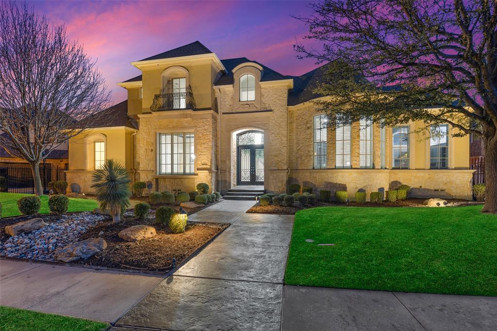 Beautiful top of the line remodel in Starwood. Double iron glass doors open to a spacious entry and sweeping staircase. First floor study with steel glass door, double sided floor to ceiling stone fireplace. Large open entertainers kitchen with an oversized Island with Cambria Brae countertop. Beautiful open floor plan, 2 wine refrigerators and wet bar. Primary bedroom has numerous windows overlooking pool. Bath includes, jacuzzi tub, separate double shower complete with steam. Updated 2nd bed downstairs
Upstairs includes 3 bedrooms, 3 baths, media, game & bonus flex room. Media room with hand drawn ceiling and painted to resemble an open sky. Media furniture stays along with new projector, surround sound system. Bedroom-5 upstairs includes a hand drawn, painted ceilings, walls to replicate a jungle theme which carries to the bathroom, one of a kind.
Backyard-covered patio, sparking pool and spa with new plaster and tile, outdoor fireplace, heater & electric shade & outdoor shower