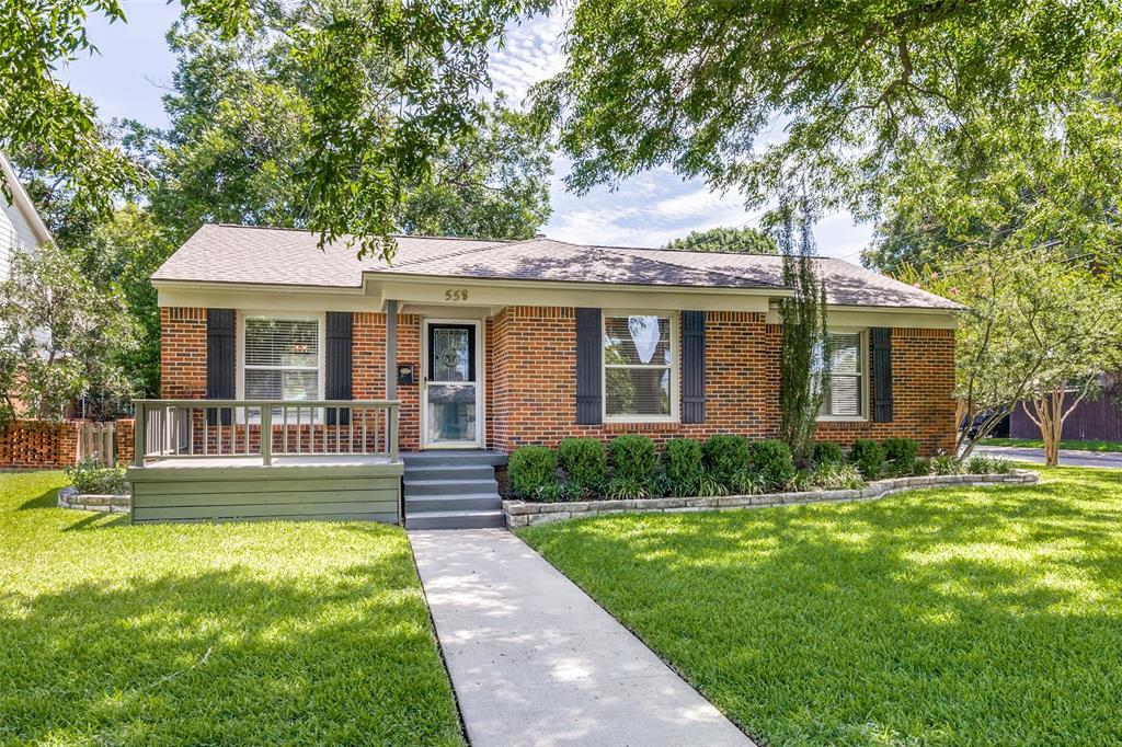 This wonderful property has opportunity for both builder and home owner.  For the builder, the almost 10,000 square foot corner lot offers extra appeal for new construction in a fabulous location.  For the home owner, the updated, charming cottage has been recently freshened with new paint and refinished hard wood floors.  The large back yard has meandering stone pathways and patios leading to a she shed with multiple uses.  Covered parking provided by two car garage and entered from the side street.  The front drive up is enhanced by beautiful trees, stone edged landscaped beds and a front porch to enjoy the neighborhood.  Excellent East Dallas location with walking distance to newly built Hexter Elementary School and White Rock Lake.