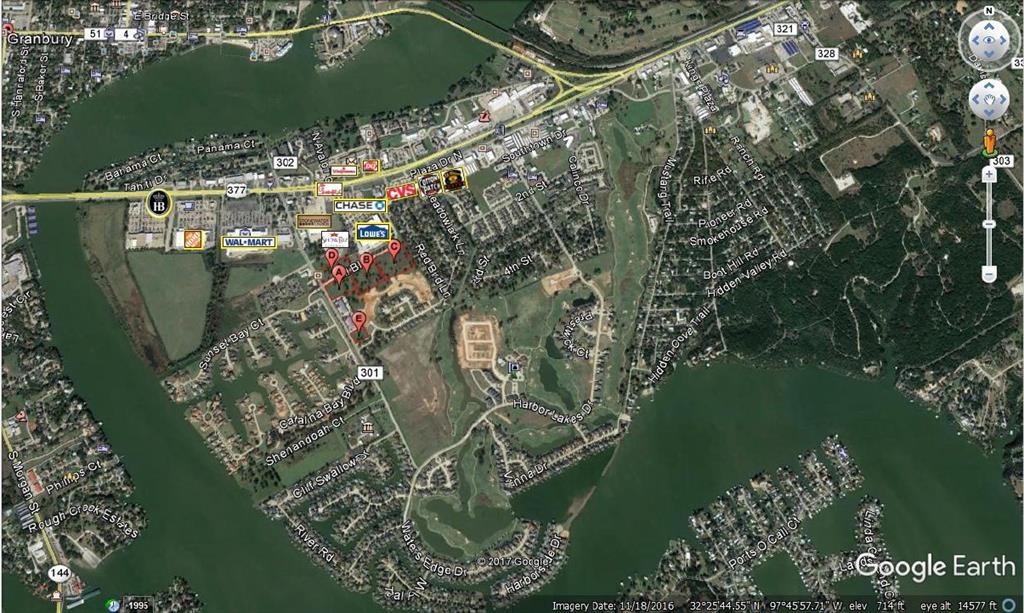 Approximately 1 acre give or take of commercial land zoned light commercial. This parcel is platted and has easy access to water, city sewer, electricity.  Essentially utility taps are in place via PR II.  Barrier wall already in place to comply with city requirements.  Access to this lot via Pecan Reserve II is permitted. Located adjacent to Pecan Reserve I and II Office Complex.  Close proximity to Harbor Lakes, Waters Edge, Catalina Bay, The Point, Josiah Estates, and Southtown residential communities. This property is in very close proximity to Lake Granbury, the Wal-Mart Super Center, Lowe's, movie theater, restaurants, banking centers, drug stores, and Harbor Lakes Golf and Country Club.  This parcel is an excellent location for a retail strip center or a stand alone commercial or medical office building.
