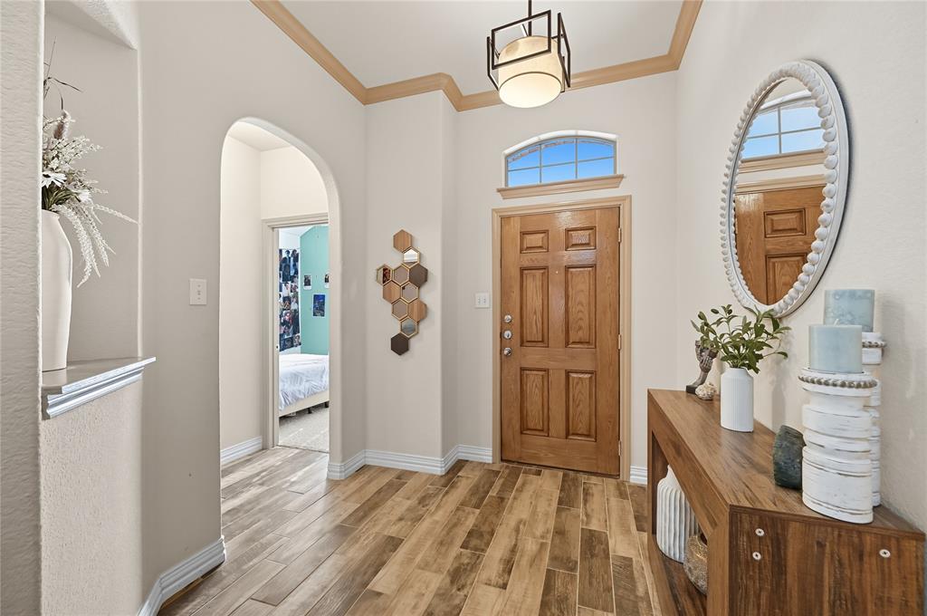 Welcome to this charming 3-bedroom, 2-bath brick home offering comfort, style, and convenience. Step inside to discover a bright open-concept floor plan that seamlessly connects the spacious living area, dining, and kitchen with high ceilings, perfect for both everyday living and entertaining guests.
The kitchen features ample cabinetry, modern finishes, and a layout designed for function and flow, fresh new floors in the living room and kitchen. The primary suite offers a relaxing retreat with its own private bath, while two additional bedrooms provide versatility for family, guests, or a home office.
Situated in a great location near shopping, dining, and everyday conveniences, this home combines peaceful living with easy access to all the essentials. With its inviting design and prime spot in Haslet, plus beautiful quite neighborhood with great amenities in the community. Just twenty minutes away from Fort Worth downtown and thirty-five mins from the Dallas-Ft Worth airport.