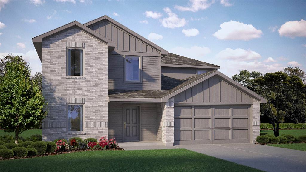 Available for a Quick Move-In! Beautiful new D.R. Horton home in the Longhorn Estates community located in Fort Worth and Crowley ISD! The two-story Dallas floorplan Elevation C, is complete and Move-in Ready, offers 5 bedrooms, 2.5 bathrooms, a study, loft, game room, and 2-car garage with a spacious layout designed for comfort and flexibility. The main level features an open-concept design where the family room, dining area, and contemporary kitchen connect seamlessly, creating an inviting space for everyday living and entertaining. The well-appointed kitchen includes quartz countertops, 36” painted cabinets, stainless steel appliances, a gas range, stainless steel sink, center island, and a large pantry for convenient storage. The private primary suite is located on the first floor and features an en-suite bath with a quartz vanity, a 5-foot oversized shower, and a walk-in closet conveniently located off the bathroom. A powder bath and laundry room complete the main level. Upstairs, four secondary bedrooms, a full bathroom with a quartz vanity, a study, spacious game room, and versatile loft provide plenty of room for family, guests, work, or play. Luxury vinyl plank flooring enhances the main living areas and wet zones for durability and easy maintenance. Built with energy-efficient construction and equipped with America’s Smart Home Technology. Exterior highlights include a landscape package, full sprinkler system with rain sensor, privacy fencing, and more. Longhorn Estates is more than a neighborhood — it’s a community designed with your future in mind.