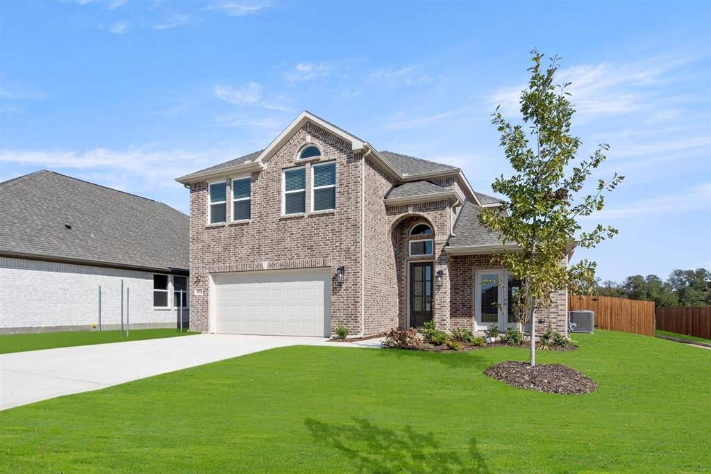 MLS# 21180469 - Built by First Texas Homes - Ready Now! ~ Beautiful new construction, 5 full bedrooms with 2 of the bedrooms downstairs, 2 car garages, and 4 bathrooms home is available! This amazing home has a curved staircase, a study, game room, large California island in the kitchen with a butler’s pantry. Granite countertops with stainless steel appliances for the luxury appearance! Double oven and covered patio are just a few of the many great features this house has to offer! This spacious home is 2,737 sq ft. Property is ready for you to make your new home!