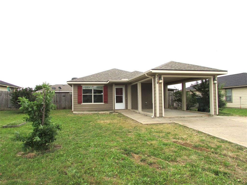 Step inside this 3 bedroom, 2 bath offering 1288 sq ft of comfortable living space and endless potential.  Filled with natural light and a welcoming layout, this home is ready for someone to make it their own.  Whether you are just starting out, looking to downsize, or hoping to invest in a place with great bones, this property offers a wonderful opportunity.  The backyard is fully enclosed with a privacy fence, creating a perfect space for pets, play, or peaceful evenings outdoors under the covered deck.  A handy storage building adds extra room for tools, hobbies, or seasonal items.  Conveniently located near elementary schools, shopping, and major routes including US Highway 82 and I35, you will enjoy easy access to everything you need while still having a quiet place to come home to.  With a little TLC , this home can truly shine and become a place filled with warmth, comfort, and new memories.
Property sold as is.  Seller will make no repairs.  Survey available in transactions desk.