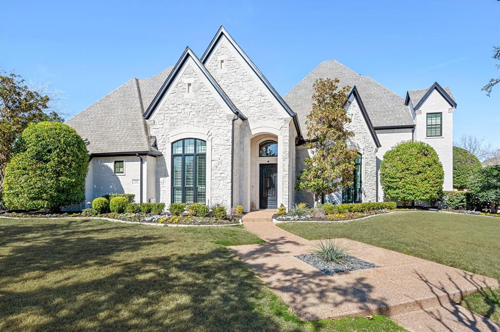 Beautiful updated home, walking distance to Town Square, conveniently located in the Versailles addition in Southlake. Upgrades throughout to include custom painted exterior, upgraded Anderson Windows, custom iron slider in family room, extended covered patio, built-in kitchen with Twin Eagle grill, extensive landscape, updated kitchen, and primary bath, freshly painted, lighting and more. Must see for yourself. Listing agent has additional images.
