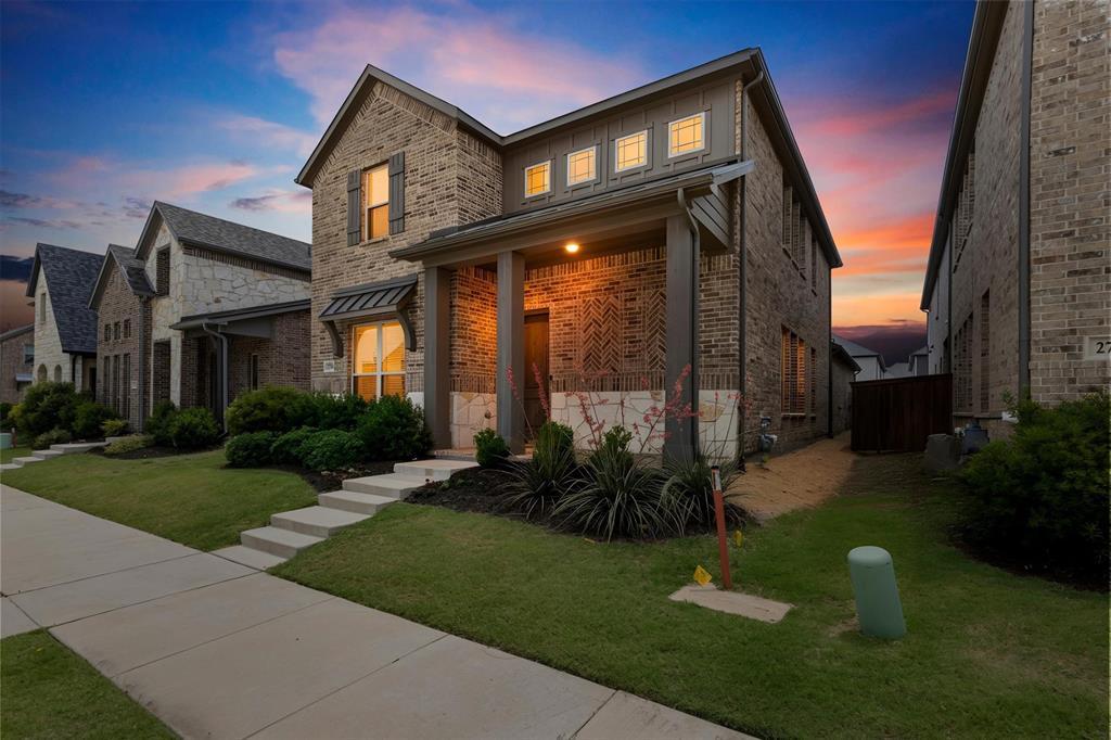 Low-maintenance living at its finest! Welcome to the Breckenridge model from the Colorado Series by Windsor Homes, offering a thoughtfully designed layout with 4 bedrooms, 2.5 baths, a private study, and an oversized game room.

The gourmet kitchen is built to impress, featuring stainless steel appliances, double ovens, a built-in microwave, gas cooktop, designer vent hood, and sleek quartz countertops. Engineered wood flooring flows throughout the main living areas, complemented by tall ceilings and abundant natural light.

Enjoy outdoor living on the covered patio, along with upscale finishes such as 8-foot interior doors, quartz countertops in all bathrooms, Delta plumbing fixtures, and a tankless water heater.

Energy-efficient features include radiant barrier decking, low-E windows, and a 16 SEER HVAC system. The home also includes full sod, sprinkler system, fencing, and gutters for added convenience.

Ideally located in the heart of Mansfield near top-rated schools, major highways, shopping, and a local hospital. HOA includes front yard maintenance, making this home perfect for easy, lock-and-leave living.

All information is deemed reliable but not guaranteed. Buyer and buyer’s agent to verify all details.