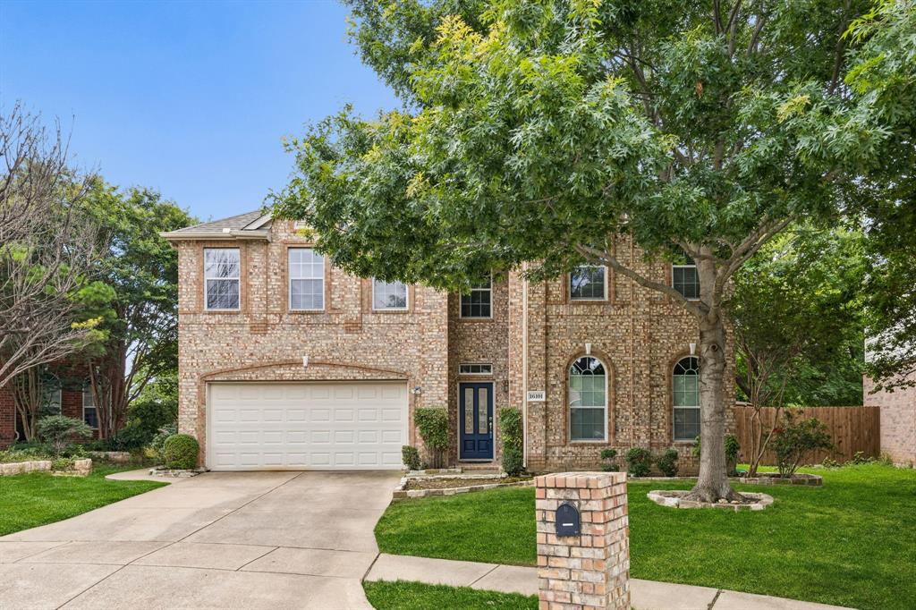 Charming, move-in ready, and thoughtfully updated, this beautifully maintained 5-bedroom, 3.5-bath residence is nestled within the highly sought-after Harriet Creek Ranch community. Ideally located just minutes from Hwy 114, Texas Motor Speedway, Northwest ISD schools, the Northwest ISD Stadium, shopping, dining, and everyday conveniences. Step inside to discover rich hardwood flooring in the formal living and dining rooms, fresh interior paint, updated flooring & an inviting open-concept floor plan. Spacious family room is anchored by a cozy wood-burning fireplace & flows seamlessly into the oversized kitchen, featuring abundant cabinetry, a dedicated dining area + a massive breakfast bar. Private first-floor primary suite serves as a relaxing retreat, complete w-granite countertops, dual sinks, a large WI shower + generous storage. Upstairs, a huge game room provides endless possibilities for a media room, playroom, home gym, or additional living space. Four generously sized secondary bedrooms, all with WIC. The home features two electric tankless water heaters, a 400-amp electrical service, radiant barrier roof system, Class IV wind & hail-resistant roof, approximately 20 inches of additional blown-in attic insulation + LED lighting throughout. Outdoor living is equally impressive with a large covered patio overlooking the expansive backyard. Enjoy direct greenbelt access, hiking trails leading to Harriet Creek, nearby fishing opportunities, raised garden beds with a sun trellis, a permanent storage building, an additional portable storage shed, concrete walkways surrounding the home, and a full sprinkler system. Residents of Harriet Creek Ranch enjoy outstanding community amenities including a resort-style pool, parks, playgrounds, and scenic walking trails that create a vibrant neighborhood atmosphere.