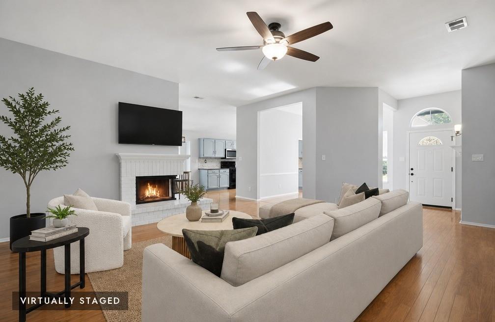 Tucked beneath mature, shady trees in an established Lewisville neighborhood, this inviting 3-bed, 2-bath home offers a flexible layout and plenty of outdoor space to enjoy. Inside, you'll find vaulted ceilings, a spacious living room centered around a cozy fireplace, a dedicated dining room, and a kitchen with breakfast nook. Large bonus room (heated and cooled) providing endless possibilities for a home office, playroom, media room, or hobby space. Best news ever - appliances are all included!

Step out to the sun porch and be ushered into your private backyard with a deck, full wood fence, mature landscaping, and a large newer storage shed that stays with the home. With recent foundation work, a lifetime foundation warranty that is transferrable, updated fencing and decking, an oversized covered carport, and numerous improvements already completed, this home is ready for its next chapter! Just blocks from multiple parks, schools and all the conveniences necessary for easy daily life! This home is move-in ready and available for a quick close. Need keys? We've got you covered!