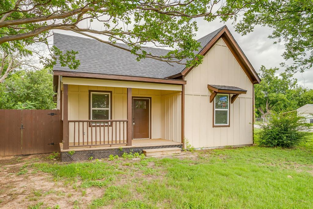 This beautifully remodeled home has been taken down to the studs and rebuilt with quality finishes throughout, offering the feel of a brand-new home in an established Weatherford neighborhood. 

From the moment you arrive, you'll notice the new roof, new siding, new windows, and inviting new front porch. Inside, you'll love the bright open-concept floor plan featuring all-new drywall, luxury flooring, fresh paint, designer lighting, and a spacious living area perfect for entertaining. The kitchen is the centerpiece of the home, new cabinetry, granite countertops, stainless steel appliances, and refrigerator included. 

Every detail has been thoughtfully updated, including new plumbing fixtures, modern lighting, and stylish finishes throughout.Situated on a large corner lot, this property offers plenty of outdoor space with a partially fenced yard, new back porch, and room for gardening, pets, play, or future improvements  

Just minutes from shopping, restaurants, schools, and historic downtown Weatherford, this home combines convenience, comfort, and exceptional value.