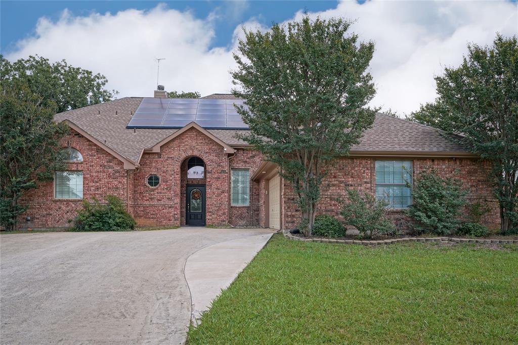 Welcome to 609 Trails End Court, a beautifully updated and thoughtfully designed home tucked away in the quiet and highly desirable Lonesome Dove Estates community. Offering 4 bedrooms, 3 full bathrooms, 1 half bath, and 2,784 square feet of living space, this exceptional residence blends comfort, functionality, and modern efficiency in a setting that feels both private and peaceful.
Designed with accessibility in mind, the home features a fully accessible layout with wide passages, accessible bathrooms, an elevator, and seamless flow throughout the open-concept floor plan. Soaring vaulted ceilings and abundant natural light create an inviting atmosphere, while tasteful updates ensure a move-in-ready experience. The remodeled kitchen showcases amazing countertops, stainless steel appliances, updated lighting, and flexible workspace options, making it ideal for both everyday living and entertaining. The refrigerator, washer, and dryer will convey with the sale, adding even more value and convenience.
One of the property's most impressive features is the owned solar system, consisting of 36 paid-off Tesla solar panels and Tesla Powerwall II batteries in the garage that provide exceptional energy efficiency and long-term savings.
Step outside to enjoy the expansive wood deck overlooking a serene greenbelt backdrop, offering outstanding privacy and a peaceful setting for relaxing mornings, family gatherings, or evening entertaining. Despite its tranquil feel, the home remains conveniently located near shopping, dining, parks, and highly regarded Keller ISD schools.
Adding to its appeal, there is no HOA, allowing homeowners greater freedom while still enjoying the benefits of a well-maintained and established neighborhood.
Combining accessibility, energy efficiency, thoughtful updates, and remarkable privacy, 609 Trails End Court presents a rare opportunity to own a truly turnkey home in one of Hurst's most sought-after communities.