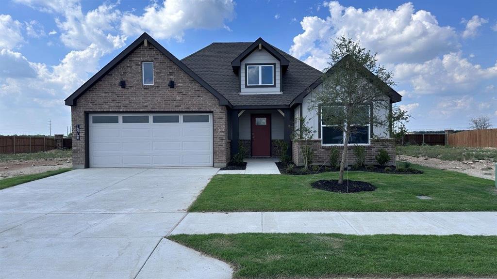 Stunning new D.R. Horton home in the Rock Creek Ranch community located in Fort Worth and Crowley ISD! Complete and Move-in Ready! The single-story Dove floorplan Elevation G offers 3 bedrooms, 2 bathrooms, and a 2-car garage, featuring an efficient open-concept layout designed for comfortable everyday living. The family room, dining area, and contemporary kitchen flow together seamlessly, creating a bright and inviting space ideal for entertaining and gathering. The well-appointed kitchen includes quartz countertops, 36” painted cabinets, stainless steel appliances, a gas range, stainless steel sink, center island, and a walk-in pantry for practical storage. The private primary suite features an en-suite bath with dual quartz vanities, a 5-foot oversized shower, and a walk-in closet conveniently located off the bathroom. Two secondary bedrooms and a full bathroom with a quartz vanity top provide comfortable accommodations for family members, guests, or a home office. Luxury vinyl plank flooring enhances the main living areas and wet zones, offering durability and easy maintenance. Built with energy-efficient construction and equipped with America’s Smart Home Technology. Exterior highlights include a landscape package, full sprinkler system with rain sensor, and privacy fencing. Planned community amenities include a future pool, parks, playground, and walking trails. Located just two miles from Benbrook Lake with easy access to shopping, Fort Worth attractions, and nearby schools.