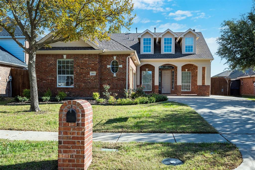 Beautiful, two story home is situated in Planation Resort on a CUL-DE-SAC! This home is just minutes to everything DFW has to offer! Stunning curb appeal with a large front porch, swing 3 car garage along with a beautifully landscaped yard! Flanked off the entry is the Formal Dining room and on the other side is the Private Study, enclosed by French Doors! The gorgeous Kitchen features granite countertops, pristine white cabinetry, designer backsplash, center island, ss apps including a gas cooktop! Expansive Living room is perfect for entertaining with a dramatic gas fireplace and a wall of windows that allows in lots of natural light. Eat in Breakfast Nook! Tucked at the back of the home is the private Primary Suite, that is very large with plenty of space for a sitting area and the en-suite bath has dual sinks, jetted tub, separate shower + a WIC! Upstairs you will find a huge Game Room, perfect for your pool table! Four additional Guest Bedrooms! Great Backyard with an open patio!