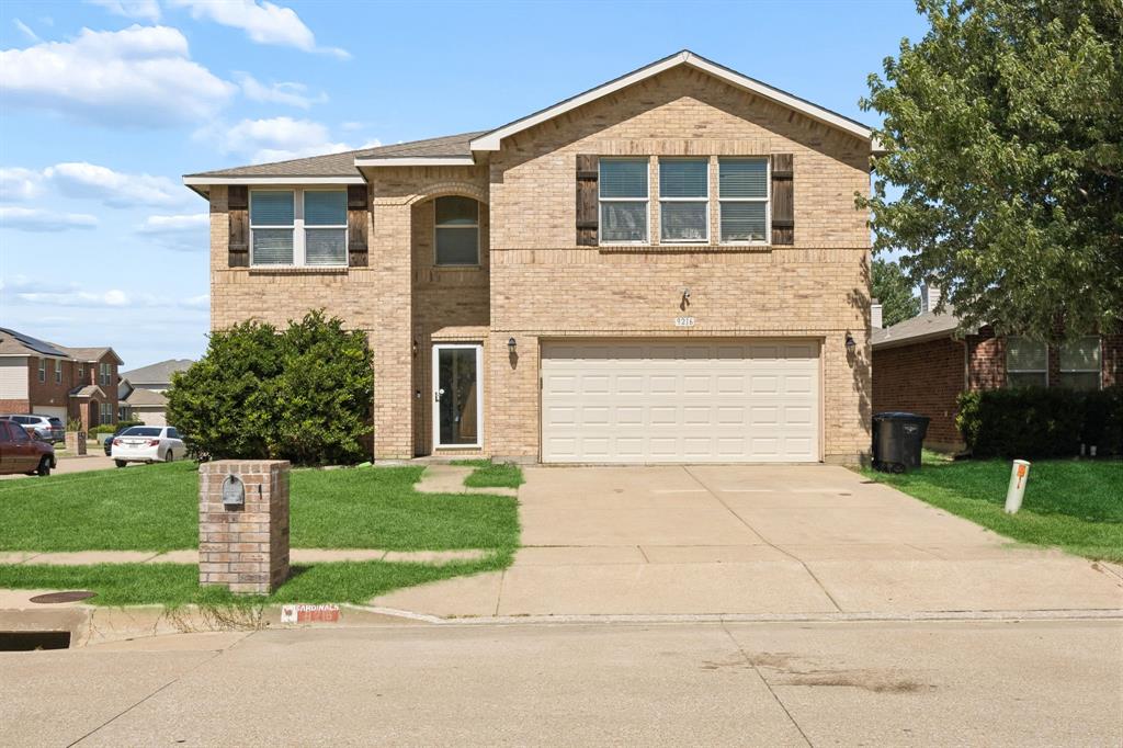Welcome to 9216 Old Clydesdale Drive, an impressive two-story residence offering 3,382 square feet of thoughtfully designed living space in a desirable neighborhood. Built in 2005 and situated on a prominent corner lot, this beautifully maintained 5-bedroom, 3-bath home blends timeless style with everyday functionality, making it an exceptional opportunity for buyers seeking space, flexibility, and comfort. From the moment you step inside, abundant natural light enhances the open layout, creating an inviting atmosphere throughout. The spacious living area is anchored by a handsome brick fireplace with gas logs, providing the perfect setting for relaxing evenings or entertaining guests. At the heart of the home, the expansive kitchen is designed to impress with granite countertops, stainless steel appliances, a large center island, generous cabinetry, and a walk-in pantry. Its seamless connection to the living and dining areas creates an ideal flow for everyday living, celebrations, and memorable gatherings. The versatile floor plan features a private primary suite on the first floor along with an additional downstairs bedroom and full bath, offering excellent flexibility for overnight guests, a dedicated home office, or multigenerational living. Upstairs, three spacious bedrooms provide comfortable accommodations with room to personalize. Outside, the attractive corner lot enhances curb appeal while the two-car garage adds everyday convenience. Conveniently located near shopping, dining, parks, major commuter routes, and Crowley ISD schools, this home delivers an outstanding combination of location and lifestyle. If you have been searching for a move-in-ready home with five bedrooms, open-concept living, abundant natural light, and timeless finishes, this property deserves a place at the top of your list. Schedule your private showing today and experience everything this exceptional home has to offer.