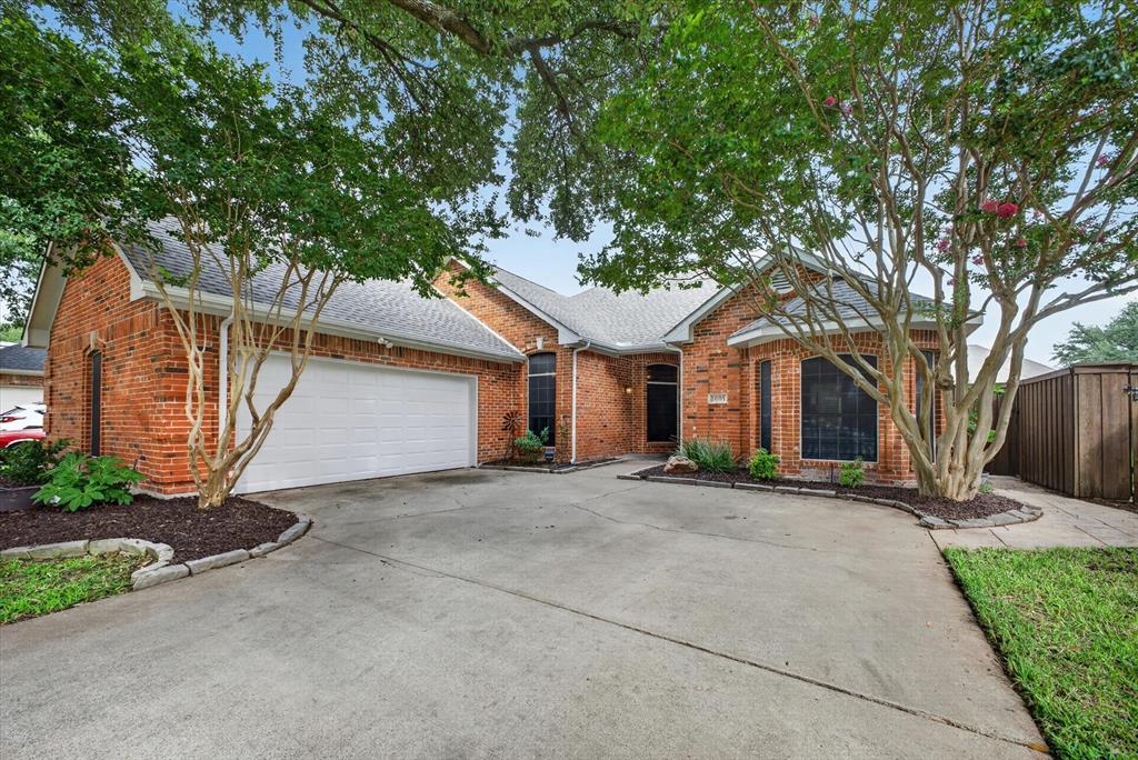 Welcome to Spring Hill, one of Stonebridge Ranch's most established and desirable neighborhoods. Offering a rare combination of a single-story layout, four bedrooms, two living areas, and a backyard pool, this 2,214-square-foot home blends comfortable living with outdoor enjoyment. Both living areas feature beautiful hardwood floors and views of the backyard pool, creating inviting spaces for gathering with family and friends. The open kitchen overlooks the family room and pool, while large windows throughout the home bring in natural light and showcase the backyard retreat, creating a seamless connection between indoor and outdoor living. Recent improvements include a NEW roof, water heater, and fresh interior paint, providing peace of mind for years to come. Residents enjoy access to Stonebridge Ranch amenities including community pools, parks, lakes, walking trails, tennis courts, pickleball courts, playgrounds, and a premier golf course community lifestyle. Conveniently located near H-E-B, Market Street, Adriatica Village, and a variety of shopping and dining destinations, with easy access to US-75, Sam Rayburn Tollway, and the Dallas North Tollway.
