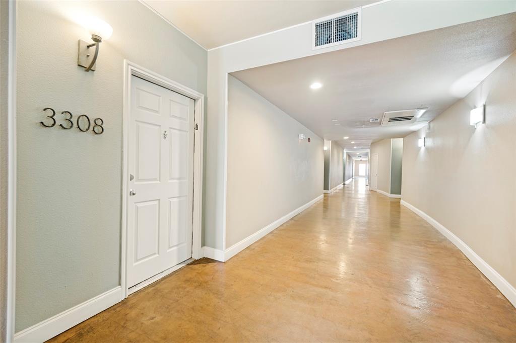 Move in Ready and Low Maintenance-  Top-floor living at the corner of Cedar Springs and Kings Road.  This beautifully updated 798 sq ft, 1-bedroom condo at Piazza Siena offers an open floor plan with updated flooring and designer paint.
The kitchen features granite countertops, a large center island, pendant and under-cabinet lighting, and stainless steel appliances. The included Whirlpool refrigerator makes move-in even easier. The updated bathroom offers a large walk-in shower for a spa-like feel, and a full-size LG washer and dryer are included for everyday convenience.
Step out onto your private balcony to unwind, and enjoy top-floor peace and quiet with no neighbors overhead. This unit includes 1 covered parking space, and residents enjoy access to fantastic community amenities including a gym, swimming pool, grilling stations, and a pet area. Best of all, water, internet, and cable are all covered by the monthly HOA assessment — simplifying your bills and your life.
Located in the heart of Uptown Oak Lawn, you are minutes away from Dallas's best restaurants, shopping, and nightlife, with easy access to Turtle Creek and the Katy Trail. This is truly low maintenance urban living.