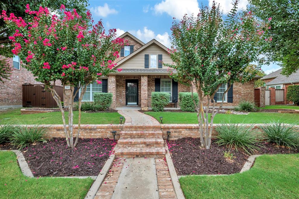 TRULY STUNNING home with flexible layout and incredible outdoor living space! Pride of ownership is reflected throughout this gorgeous home. Find many updates including bamboo flooring, Plantation shutters & crown molding thru most of the house, updated primary bath & 1st floor guest bath, newer windows on back of home, wired for whole house generator, new roof, garage door & dishwasher in 2023. The family room is anchored by a lovely fireplace with gas logs & built-ins that will accommodate a large TV. The kitchen is open to the living & boasts granite, stainless appliances, gas range, open shelves, glass front cabinets & great storage. The primary bedroom boasts updated ensuite bath with quartz, oversized shower with decorative tilework, and heated floor. Secondary bedrooms are split. Large gameroom with dry bar  & 3rd full bath up. Enjoy outdoor living in your backyard with spacious covered patio with cedar beams and built-in gas grill. Lg attached storage.