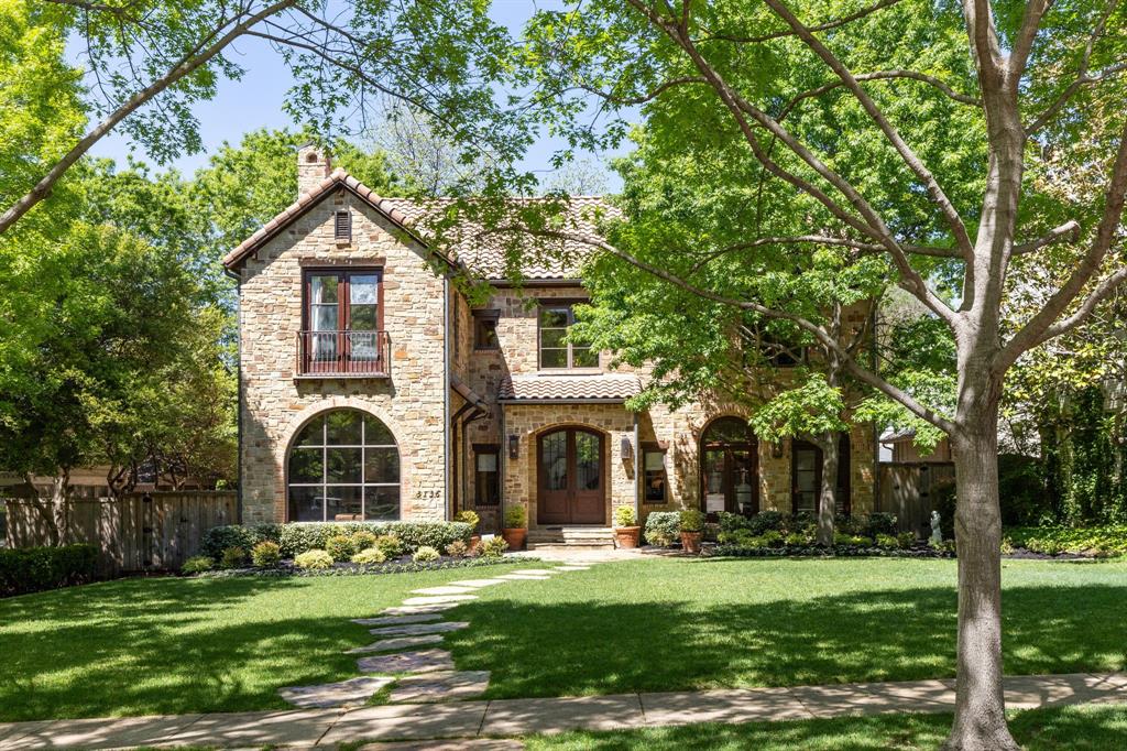 Situated on a coveted block in University Park, this home is filled with natural light. The expansive kitchen and breakfast room feature its own fireplace and opens to the family room, the covered patio, and the backyard. Downstairs also features a study, formal living, dining and a climate controlled wine cellar in the bar.  Upstairs, there are 4 bedrooms with en-suite baths including an oversized primary suite, a game room and a media room perfect for family living and entertaining.