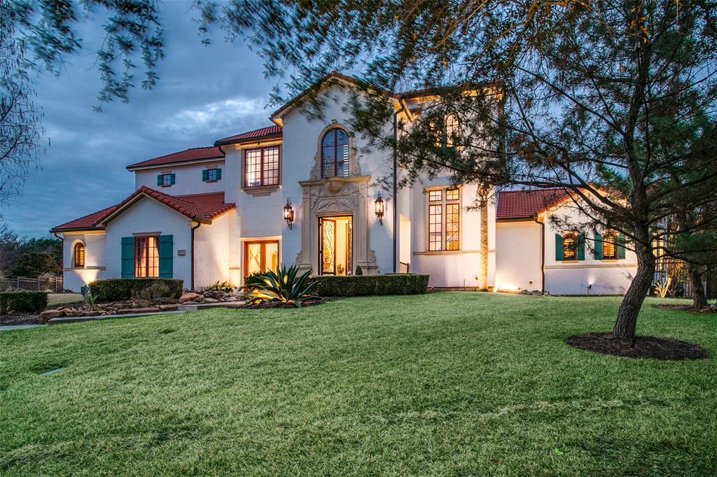 Zoned to BOTH Carroll ISD and Westlake Academy, this custom home sits within a gated Westlake community in private cul de sac. Open floor plan with custom finishes. Elegant travertine and wood floors, beautiful lighting, spacious rooms throughout the home. Smart home controls lighting, temps, sound and pool. Gourmet kitchen features Viking stainless appliances and amazing AGA stove. Custom clear alder cabinetry with premium granite countertops with center island, breakfast bar. Custom built-in bar area and wine room. Master suite offer fp and spa like bath with dual sinks, steam shower, large closet with cedar closet. Downstairs study with handsome built ins, downstairs guest suite and media room. Upstairs enjoy four additional bedrooms and game room with built in bar area and study desk.Backyard is the crowning jewel of home with lovely pool and spa. This home also offers large covered patio with grilling station and fireplace. Enjoy beautiful koi pond, fire pit and private back yard.