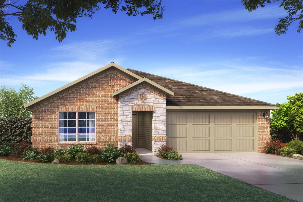 Beautiful new D.R. Horton home in the Terra Trace community located in the heart of South Fort Worth and Crowley ISD! Newly designed Homes to suit the needs of the most discerning Buyers. This thoughtfully designed single-story Natchez floorplan Elevation B, with an estimated Summer completion, features 4 bedrooms, 2 bathrooms, and a 2-car garage with an open-concept layout that connects the family room, dining area, and modern kitchen to create an easy flow for everyday living. The kitchen is well-appointed with quartz countertops, 36” upper cabinets, stainless steel appliances, electric range, stainless steel drop-in sink, a center island, and a walk-in pantry—offering both functionality and style for cooking and entertaining. The private primary suite includes an en-suite bath with dual quartz vanities, an oversized shower, and a walk-in closet located off the bathroom. Quartz vanity tops are also included in the secondary bathroom, and luxury vinyl plank flooring is installed throughout all main areas and wet zones. This home is built with energy-efficient construction and equipped with America’s Smart Home Technology, plus exterior enhancements including a covered back patio, full sod, sprinkler system, privacy fencing, and landscaping. Future amenities include resort style swimming pool and playgrounds. Easy access to Chisholm Trail Pkwy, 820 and I-20 West, and close proximity to Shops, Dining, Fort Worth Stockyards and Zoo.