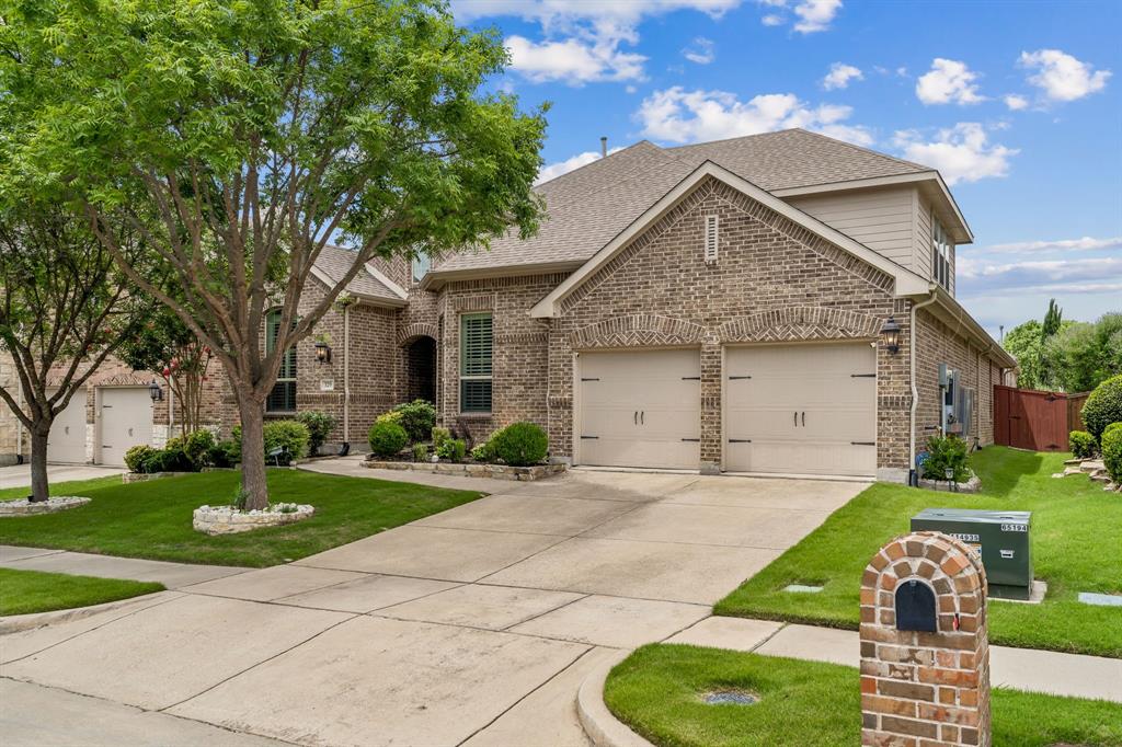 Welcome to 329 Hitch Wagon Drive, McKinney, TX 75071, a spacious and beautifully upgraded home designed for comfort and convenience. This exceptional property features 5 bedrooms and 5 full bathrooms, with the highly desirable layout of 4 bedrooms and 4 full baths on the first floor and one private bedroom with a full bath upstairs, making it ideal for multi-generational living or guests. The home boasts elegant hardwood flooring throughout the main living areas plantation shutter's creating a sophisticated look. Enjoy movie nights and entertainment in the dedicated media room located on the first floor. The kitchen opens to generous living and dining spaces, perfect for everyday living and entertaining. Energy-efficient solar panels help reduce utility costs, while the epoxy-coated garage floor provides a clean, durable, and polished finish. Conveniently located near top-rated schools, shopping, dining, and major commuter routes, this move-in-ready home offers luxury, space, and practicality in one of McKinney’s most sought-after communities.