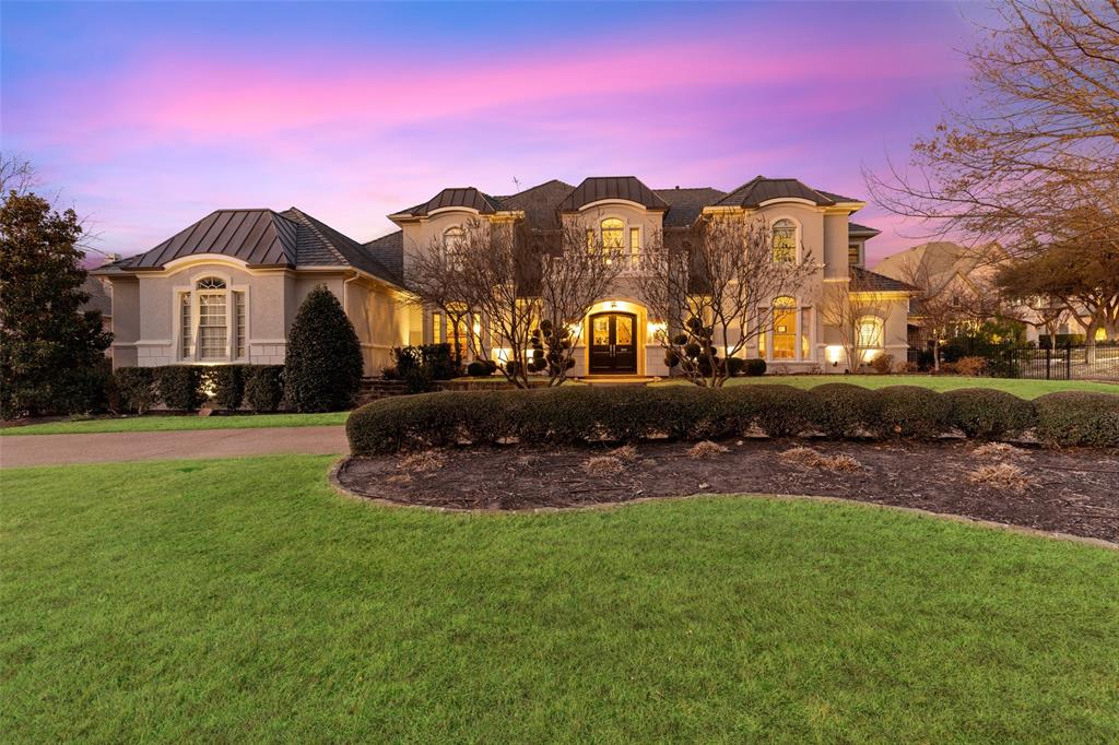 Full acre executive estate home in prestigious Laurelwood Park w sweeping front
circle drive & elegant double door entry. Dual winding staircases frame the views
through the 2 story windows to the backyard which rivals being one of Southlake's
best with your own private park beyond the sparkling pool, elevated spa & gazebo.
Great care has been taken in updating inside & out to bring a sense of elegance &
open living. All the bedrooms are generous & offer large closets updated ensuite
baths. Owner’s suite is a massive private retreat w spa type bath & dual closets.
The kitchen boasts 2 copper sinks, upgraded Wolf Sub Zero appliances, butler’s
pantry & wine room. Footage includes detached guest house with private 1
bed bath suite. See list of upgrades in Doc Storage new DaVinci class 4 roof, fresh
exterior stucco, tankless water heaters, new HVACs, water well & storage tank for all
landscape watering, just too much to list.