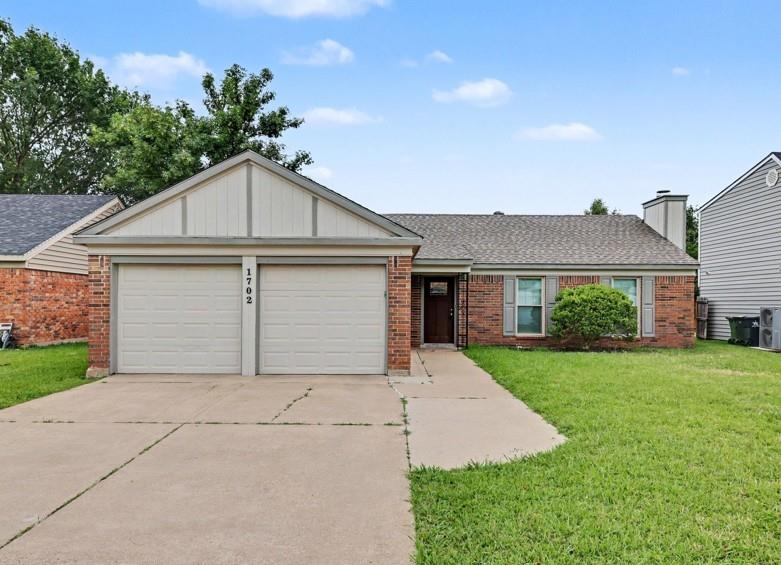 New listing at1702 Crimson Ct. in Arlington offers the comfort of one-story living, an inviting open layout, and a location that keeps everyday essentials and weekend fun close at hand. This 3-bedroom,2-bath home welcomes you with a spacious living room featuring a vaulted ceiling and a classic brick-veneer fireplace that creates a warm focal point while flowing easily into the dining area. 

The kitchen features new granite countertops and opens to the dining space, making it easy to cook, serve, and stay connected. With no carpet throughout the home, you'll enjoy a clean, low-maintenance interior. The private primary bedroom includes sliding door access to the backyard, adding a nice touch of indoor-outdoor convenience. Both bathrooms feature granite countertops.

Head outside to a large fenced backyard with plenty of room for pets, play, gardening, or future outdoor entertaining.

Location is a standout here. Enjoy close proximity to shopping, dining, Grand Prairie Outlets, and The Parks Mall, plus easy access to Fish Creek Linear Park and nearby James Bowie High School. You’re also just minutes from Arlington’s Entertainment District, DFW Airport, Joe Pool Lake, and Epic Central. With quick connections to I-20, Hwy360, and TX-161, commuting around the Metroplex is convenient.

Don’t miss the opportunity to make this Arlington home your own.