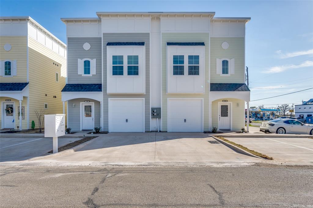 Beautiful custom 3 bedroom 2 and a half bath duplex townhouse with a fenced private backyard and one car garage in downtown Lake Dallas. On the main floor, an open concept design connects the kitchen, breakfast area, and living space. The kitchen stands out with quartz countertops, tile backsplash, a breakfast bar, stainless steel appliances, and oversized walk in pantry. Situated within one block of 5 great local restaurants and just around the corner from two city parks and the public library, the location couldn't be more conventient. This townhouse was built with superior construction and energy efficiency. Both sides are available. Don’t miss this opportunity as downtown Lake Dallas continues to evolve and grow.