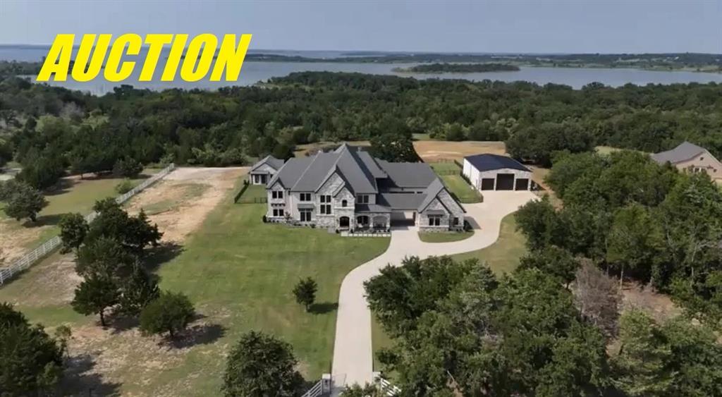 $500,000 IS THE OPENING BID FOR THIS 5 ACRE EXECUTIVE ESTATE OFFERED FOR SELL IN A LIVE AUCTION ON SATURDAY, MARCH 7TH AT 11:00AM. Auction Registration begins at 9am. Selling the Real Estate and Personal Property separately at Auction. The 5ac Executive Estate features a 6 Bedroom 7766' Main House, 700' Guest-Pool House, In-Ground Pool & Spa and a 40'x60' Workshop. Gated Entrances with Concrete driveways. Perimeter fenced, landscaped with abundant mature trees. Direct Access to the Corps of Engineers property surrounding Lake Ray Roberts. Perfect for Entertaining or Multigenerational Family Living. Enjoy your privacy with shopping, dining, recreation, and entertainment nearby. Just a few miles to Hwy 377 and I-35W with easy access to Denton, Sanger, Dallas, Fort Worth and DFW Airport. Sells AS IS. NO CONTINGENCIES related to Financing, Post Sale Inspections or Appraisals and NO OPTION PERIOD. 10% Buyer's Premium will be added to the High Bid to constitute the Total Contract Price. Buyer's Premium is paid the day of the Auction by Cash or a Personal or Business Check will be accepted when accompanied by a Bank Letter of Guarantee or other Proof of Funds. Remaining Balance is due on Thursday, April 9, 2026 by 5:00pm at Acrisure Title of Texas in Frisco, by Cash, Financing or a combination of both.