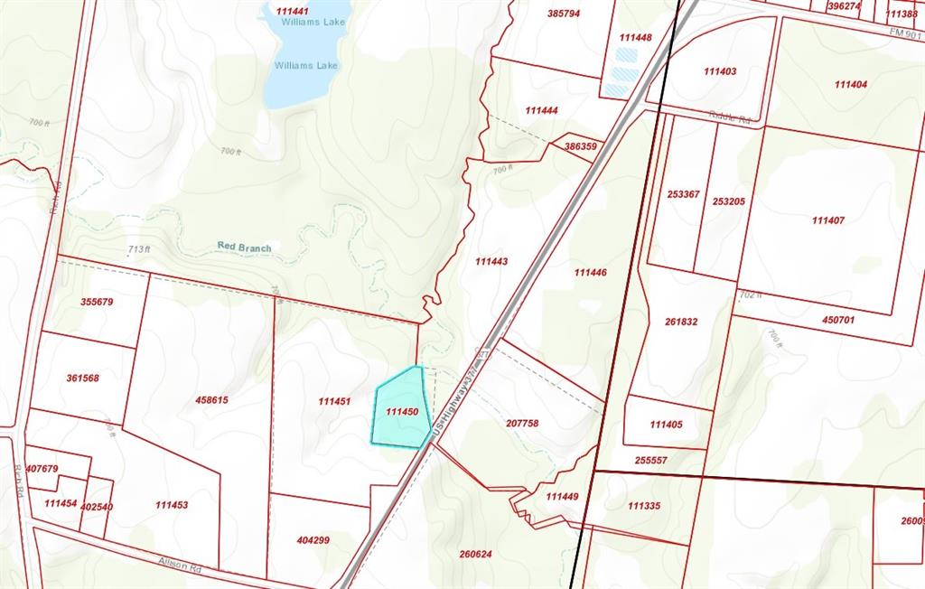 Prime unimproved land, 4.3 acres, with 166 feet of front on Highway 366. Go and show, no gates or codes. See photos section for lot dimensions and aerial shots.
