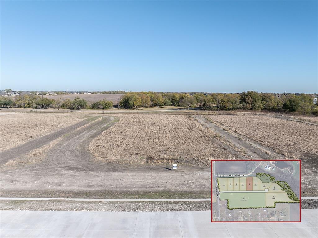 Wildflower consists of eight luxury custom home sites in a rural setting in Lucas near legendary Southfork Ranch and just minutes from the shopping, restaurants, and medical facilities in Plano and Allen. Located in Plano ISD, all lots are 1.5 acres or greater with two premium lots that back to the creek at the end of the cul-de-sac. Residents will be able to take a morning or evening stroll or walk their dog on the limestone trail that will extend through a nearly 12-acre private park full of wildflowers.  Select your builder from a list of pre-approved skilled custom home builders.  Exterior home designs are regulated by architectural design standards structured to accommodate both traditional and transitional style homes.