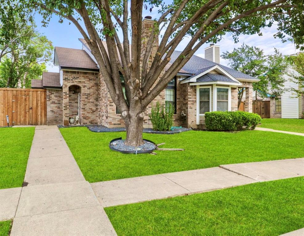 Come FALL in love with this beautiful half duplex located in Mesquite, Texas. Centralized near shopping, dining, kid attraction, and easy access to major freeway I-635. Enjoy the spacious living this duplex has to offer and cuddle with family near the wood burning fireplace this winter season. 
The master bedroom is located downstairs and is finished with a full bathroom, garden tub, and new lighting. The second floor is situated with two bedrooms and 1 full bathroom. There are skylights shining down beautiful clear rays of sunlight throughout this duplex while the utility room shines  with warm ambient lighting and is very spacious. The backyard is landscaped to perfection. Retreat to the backyard for relaxation, intimate escapes, or for family gatherings inside of the new wood fence. This duplex gives nothing short of coziness, warm lighting, and a sense of peaceful respite.