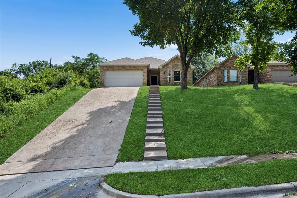 VA ASSUMABLE LOAN AT 4.875% AVAILABLE TO QUALIFIED BUYER! This move-in ready one-story home in the Belmont Park community offers 3 bedrooms and 2 bathrooms with a modern feel and open layout. The light-filled living and dining areas create a comfortable space for everyday living and entertaining, with easy access to the backyard. A dining nook with bay windows adds charm and brings in even more natural light, while luxury vinyl plank flooring runs throughout the home for a clean, low-maintenance finish. The island kitchen is designed with function in mind, featuring granite countertops, stainless steel appliances, and plenty of cabinet and counter space for storage and meal prep. The split primary suite provides privacy, offering a spacious bedroom, dual sink vanity, and a large walk-in closet. Two additional bedrooms are well-sized and can be used for guests, family, or a home office. Energy efficiency is a plus with fully owned solar panels in place. The fenced backyard offers an outdoor space to relax or entertain. Previous foundation repairs come with a lifetime warranty. Refrigerator, ring doorbell, cameras and generator accessory to solar panels convey with the home. Conveniently located near shopping, restaurants, the historic Stockyards, TCU, major freeways and more, this home provides easy access to everyday essentials and local attractions. Schedule your personal tour today!