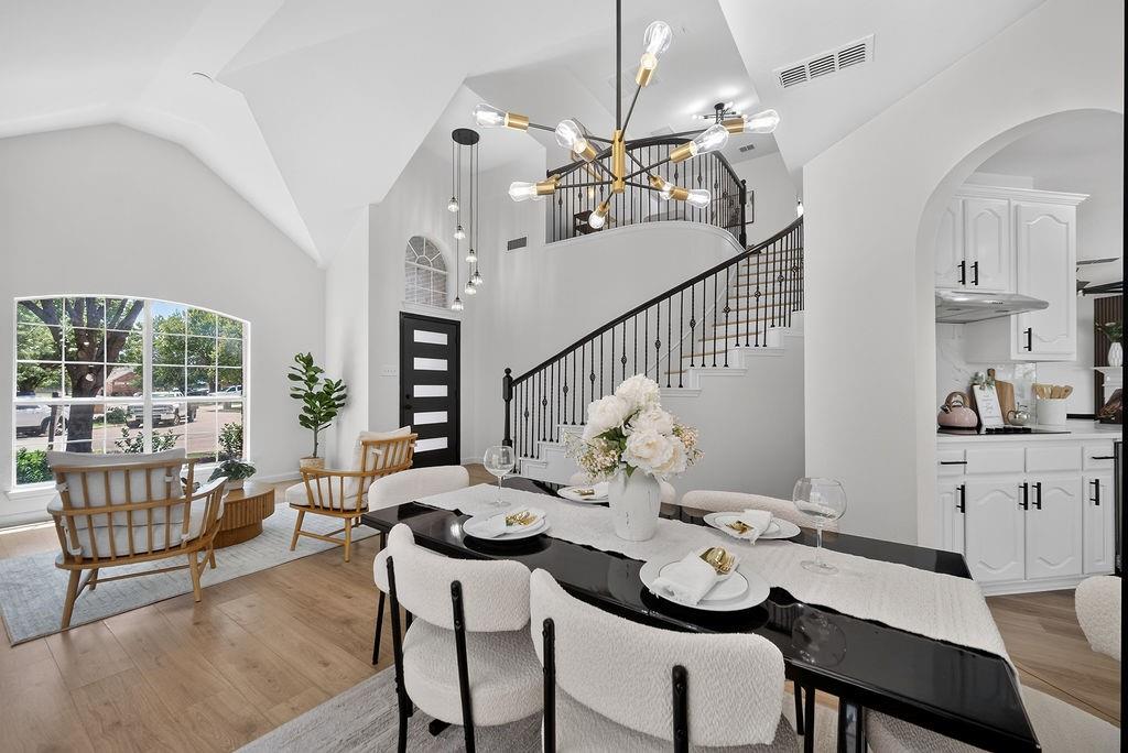 Welcome home to this beautifully renovated gem in the highly sought-after Keller ISD, where modern updates, timeless style, and an unbeatable community come together. From the moment you step inside, you'll be impressed by the grand staircase, designer finishes, and bright, inviting spaces designed for today's lifestyle.

The heart of the home is a stunning kitchen featuring exotic quartz countertops, sleek stainless steel appliances, abundant cabinetry, and generous prep space, perfect for hosting family gatherings or enjoying everyday meals. Luxury vinyl plank flooring, fresh interior paint, and beautifully updated bathrooms create a move-in-ready experience you'll love from day one.

Upstairs, all four spacious bedrooms provide a private retreat away from the main living areas. The primary suite offers the perfect place to unwind, while the secondary bedrooms provide flexibility for growing families, guests, or a home office.

Step outside to an oversized pool-sized backyard with plenty of room to create your dream outdoor oasis. Whether you envision a sparkling pool, outdoor kitchen, play area, or entertaining space, the possibilities are endless. A large patio and attractive brick privacy fence make it easy to enjoy outdoor living year-round.

Living in Woodland Springs means more than owning a home—it's embracing a lifestyle. Enjoy multiple resort-style pools, scenic walking trails, playgrounds, a beautiful community pond, tennis courts, basketball courts, and a vibrant neighborhood atmosphere. Conveniently located near shopping, dining, and major commuting routes, this home offers the perfect blend of comfort, convenience, and community.

Don't miss your opportunity to own a beautifully updated home in one of North Fort Worth's most desirable neighborhoods.
