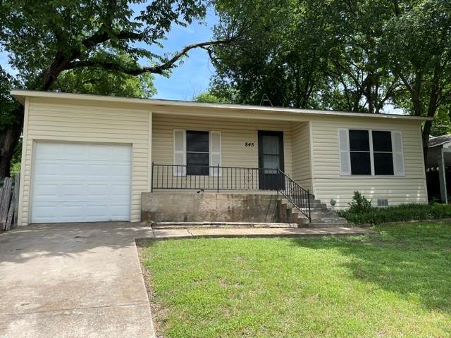 Charming 2-bedroom, 1-bath home in the White Settlement area, ideal as a great starter home. Freshly painted throughout, the interior offers two living areas that provide flexible space for living and dining or a home office. A 1-car garage adds convenient parking for a small car and storage, and the large fenced backyard is ready for outdoor enjoyment and privacy. Located in White Settlement, this home combines practical layout and low-maintenance updates for easy move-in.