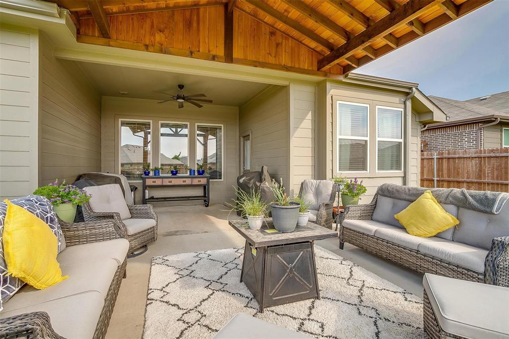 Happiness is eating tacos in your dream home. Buy this house, eat tacos, be happy... This is the one you are looking for!! 3 full bedrooms with a bonus room that could be a 4th bedroom(has a closet), 2 full baths spacious open concept and the covered patio of your dreams for those backyard BBQs! This house shows like new, and will not disappoint! The office space is currently setup as a man cave and has smart light features which can cycle through color choices but could easily be setup as an additional bedroom or a true office. The secondary bedrooms are wired and blocked for ceiling fans. This neighborhood will bring a true sense of community and create years of memories swimming in the community pool! Conveniently located near schools, shopping and an easy commute to DFW all move in ready for you to start making those amazing memories!!