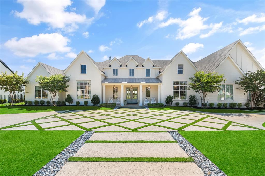 Experience elevated luxury living on over 1 acre in the prestigious estate section of Mustang Lakes. This custom-built residence offers over 5,500 square feet of thoughtfully designed living space with 5 bedrooms, 5 full baths, 1 half bath, multiple living areas, and exceptional indoor-outdoor entertaining. The open-concept floor plan showcases soaring ceilings, designer finishes, extensive custom millwork, and walls of windows that flood the home with natural light.

The gourmet kitchen is a true centerpiece, featuring an Ilve Italian Range, built in Sub-zero refrigerator and wine fridge, oversized island seating, custom cabinetry, and seamless flow into the spacious family room. A luxurious primary retreat provides a private sanctuary with spa-inspired bath, oversized walk-in shower, soaking tub, and expansive custom closet featuring an additional laundry space. Each secondary bedroom offers its own ensuite bath, ensuring comfort and privacy for family and guests.

Designed for both everyday living and entertaining, the home includes a dedicated study, exercise room, game room complete with bar, bunk room, and generous gathering spaces throughout. Step outside to your resort-style backyard featuring a fully turfed backyard, expansive covered patio, all home surround sound, outdoor living area with full kitchen, electronic drop down sunshade screens, firepit, sports court, and beautifully landscaped grounds with room to relax, play, and entertain.

A spacious multi-car garage, premium craftsmanship, and meticulous attention to detail complete this exceptional home. Residents enjoy access to Mustang Lakes' award-winning amenities, including resort pools, fitness center, tennis courts, scenic trails, parks, and community events, all within highly acclaimed Prosper ISD.