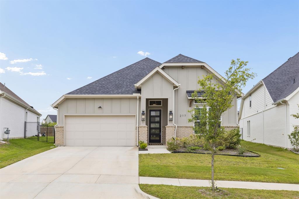 Parks of Aledo – The Bluffs — built in 2023 and offering exceptional value in one of the area’s most sought-after, family-oriented communities. Priced aggressively below current active listings in The Bluffs, below the price per square foot of pending homes, and competitively positioned against recent neighborhood sales, this home presents an outstanding opportunity for buyers seeking style, location, and value. From the moment you arrive, the inviting curb appeal and charming character immediately make you feel at home. Inside, thoughtfully selected updates and stylish finishes create a warm yet modern feel throughout. The functional open-concept floor plan is designed for both everyday living and effortless entertaining, featuring bright, welcoming spaces that flow seamlessly between the kitchen, dining, and main living areas. Designer wallpaper accents add personality and elevated style that make this home truly stand out.Step outside to enjoy a spacious backyard offering plenty of room for play, entertaining, or simply relaxing at the end of the day. Conveniently located near top-rated schools, daycare options, parks, shopping, dining, and everyday conveniences, this location makes busy family life easy while offering quick access to Interstate 20 for an effortless commute.
Move-in ready, beautifully maintained, and located in a neighborhood known for community, connection, and lifestyle — this adorable home is proof that sometimes the perfect fit really does exist.