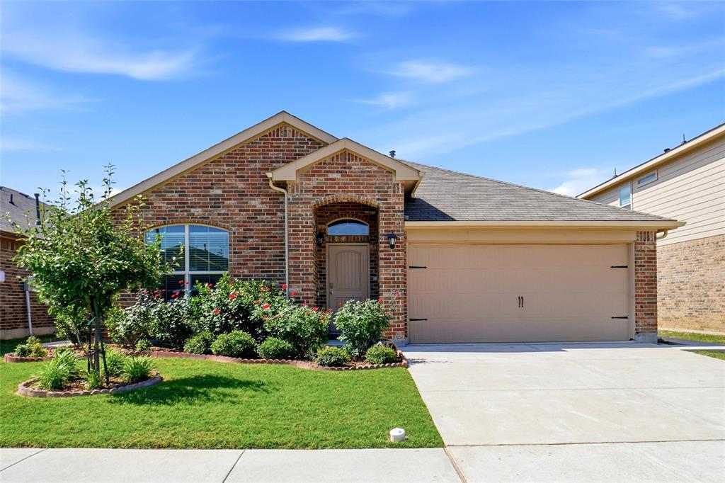 Welcome Home! Pride of ownership, this property makes you feel right at home, well maintained with lots of natural light, features a functional open floor plan, with split bedrooms, Kitchen with lots of cabinet space and island with granite countertops and stainless still appliances.  Plenty of backyard space for family entertaining. Community amenities include a pool, playground and a pond with benches to enjoy beautiful sunsets.  Community amenities are walking distance from house location.  Close to major highways for easy commute to and from DFW area. Close to shopping and dining, and 5 minutes away from Eagle Mountain Lake which offers plenty of lake activities.  Bring your buyers for a private tour.