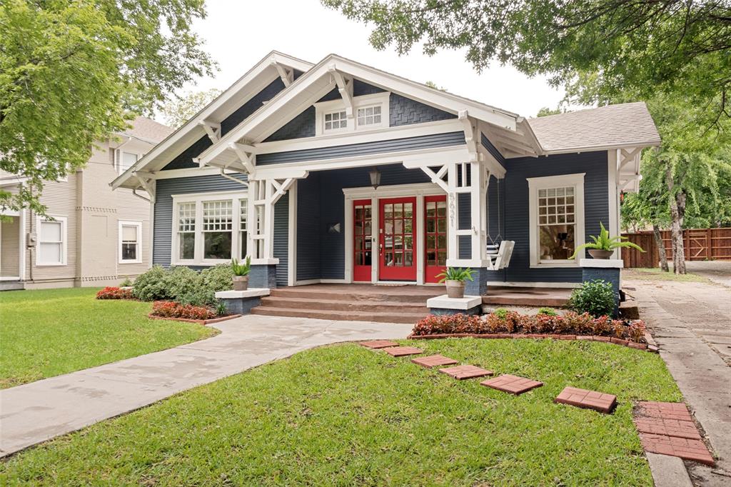 Nestled in the charming and highly sought-after historic neighborhood of Junius Heights, this beautifully remodeled and expanded Craftsman home is truly move-in ready. Come inside and be captivated by the home's timeless character and elegant updates. A stunning dedicated Study features walls of built in book shelves and windows. Front yard view and yet privately located off main living area. The inviting and over sized Living Room showcases a beautiful fireplace and abundant natural light. 
The highly desirable floor plan includes a spacious primary suite on the main level—a rare find in the neighborhood—along with an additional downstairs bedroom that can also serve as a guest room, office, or exercise space. The primary bath offers double vanities, generous closet space, a soaking tub, an updated shower, and newer fixtures and faucets. The impressive kitchen is designed for both everyday living and entertaining, featuring a large quartz island, concrete countertops, stainless steel appliances, 48in gas range with 5 burners and griddle, exceptional cabinet storage, and a wine refrigerator. The refrigerator and wine fridge will convey with the property.

Additional highlights include refinished wood floors downstairs. Engineered hardwood upstairs.  Updated plumbing and electrical systems, recently painted interiors, and abundant storage throughout. The mudroom provides built-in cubbies and a full-size laundry area.

Upstairs, you'll find two additional bedrooms, two bathrooms, and an oversized game room offering flexible living space.

The backyard provides ample room for outdoor entertaining and a future pool addition.

Ideally located just minutes from the shops and restaurants of Lakewood, with convenient access to Baylor University Medical Center and Downtown Dallas. This exceptional home combines historic charm with modern comfort.

Please see supplements for a complete list of improvements.
