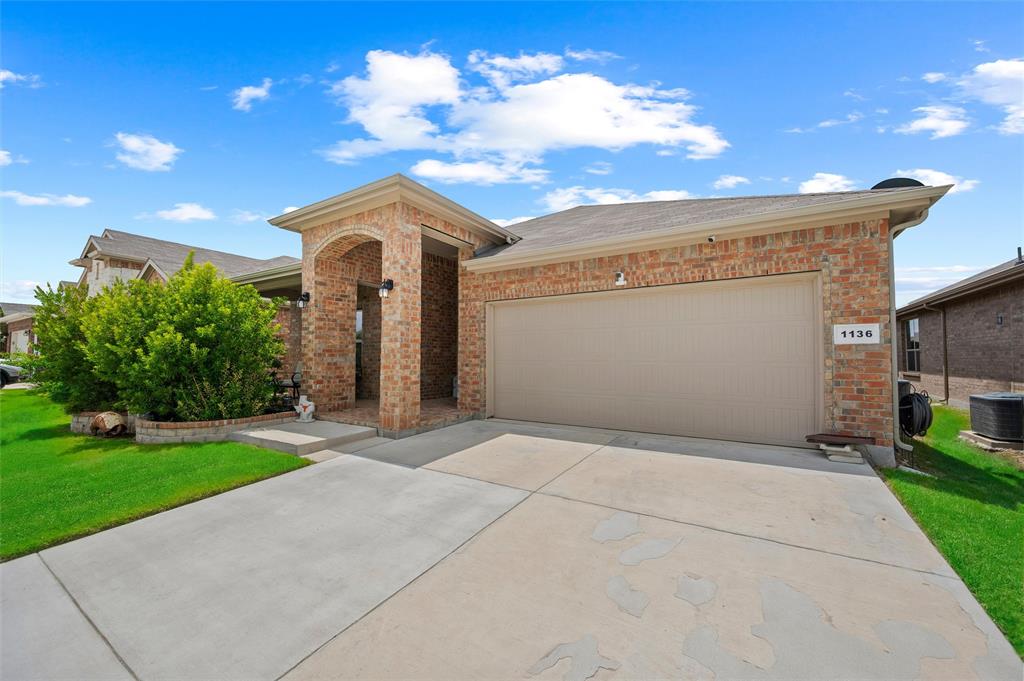 Nearly new 4-2-2 in Trails of Elizabeth Creek with NO MUD tax and NO PID tax, a major monthly savings compared to nearby builder homes. Located in North Fort Worth and Northwest ISD, this single story home offers an open concept layout with modern finishes, energy efficiency, and an easy flow for today's buyers.  The kitchen features quartz countertops, large island, pendant lighting, stainless steel appliances, gas range, tile backsplash, walk in pantry and a coffee bar with extra storage space, all opening into the dining and spacious living area. The private primary suite includes dual sinks, quartz vanity, oversized shower, and a large walk in closet. Wood look ceramic tile flooring runs through the main living areas and wet zones for durability, style, and easy maintenance. Enjoy  the covered patio with a full sprinkler system and privacy fencing. This home is conveniently located within walking distance to the community pool, clubhouse, and playground. Easy access to everything North Fort Worth offers.