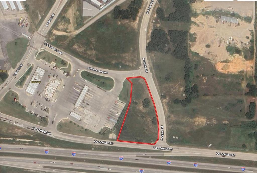 Commercial parcel with Interstate 20 frontage.  1.928 acres located due east of Quick Trip.  Great corner with great visibility and access from I-20 service road.  Detention pond located on north end.