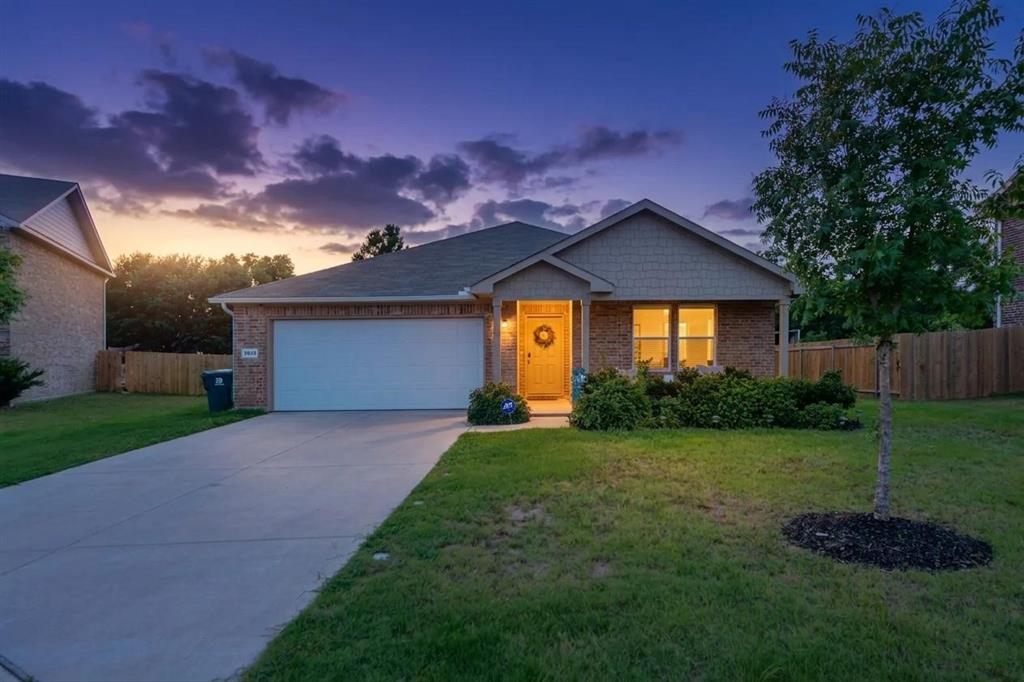 This recently built and beautifully maintained 4-bedroom home is located on a cul-de-sac street and offers impressive value over purchasing brand new.  The open-concept layout is great for entertaining or simply spending quality time with the family.  The large kitchen, featuring granite counters and shaker style cabinets, overlooks the living area and has a dedicated dining area.  The abundance of natural light and tall ceilings make the home feel large and inviting.  The modern design and finish-out will be in style for many years and the ample cabinet and storage space throughout make this home extremely functional.  The bedrooms are all large, and the primary is positioned away from the other three bedrooms.  Located in a quiet community, with parks, hiking and biking trails, multiple lakes, and nature preserves just minutes away.  Perfect combination of peaceful, stress free living outside of the city while still providing convenient access to shopping, dining, and entertainment essentials.  Only 15 minutes from downtown Dallas.  This incredible home is price to save you thousands of dollars over purchasing new, come make it yours today!