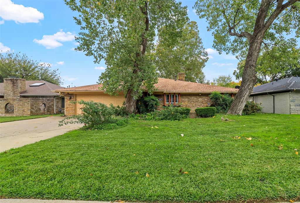 Welcome to this charming gem nestled in the heart of Irving. This meticulously maintained single-story home has been cherished by a single owner and it's ready to welcome a new family. Situated on a generous lot, there's plenty of room for outdoor activities, gardening, or entertaining. This home is a storage haven with an abundance of closets and storage spaces throughout. The heart of the home is the spacious kitchen that seamlessly flows into the living space, a nod to the open concept design that was ahead of its time. Step into the living area, where you will enjoy vaulted ceilings adorned with rustic beams and a striking stone fireplace that will become the favorite place for family gatherings and perfect for creating lasting memories with loved ones. This home is a true testament to timeless design, quality craftsmanship, and the warmth of a well-loved space. Don't miss the opportunity to make it your own and continue the legacy of this Irving treasure. Welcome home!