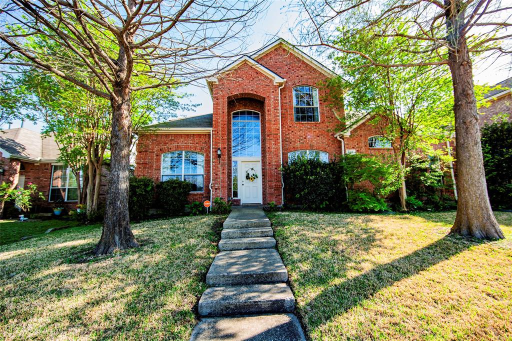 Original one homeowner house ! Beautiful and well-maintained home in desirable Pine Ridge Estates. facing greenbelt in a very quiet neighborhood. High ceiling from hallway to family room with open kitchen facing beautiful backyard. Master bedroom with huge master bath and huge walking closet, one bedroom and full-size bathroom downstairs for guests. Upstairs are 2 bedrooms , 1 full-size bath and spacious game-media room. Wood floors and tiles on lower level main space and stairs with neutral paints. Plenty spaces to play inside and beautiful landscaping backyard with covered patio for family and friends. Tons of nature light. Walking distance to community pool and elementary school. Easy access to parks, 121, shops, restaurants and Allen outlet. Move-in-ready home. All the furniture, refrigerator, washer and dryer, paintings and decorations are negotiable to sell.  Seller is motivate to sell with reasonable offers. Muse see!